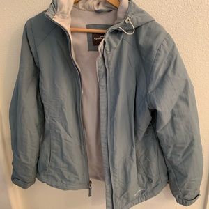 Eddie Bauer blue rain coat
